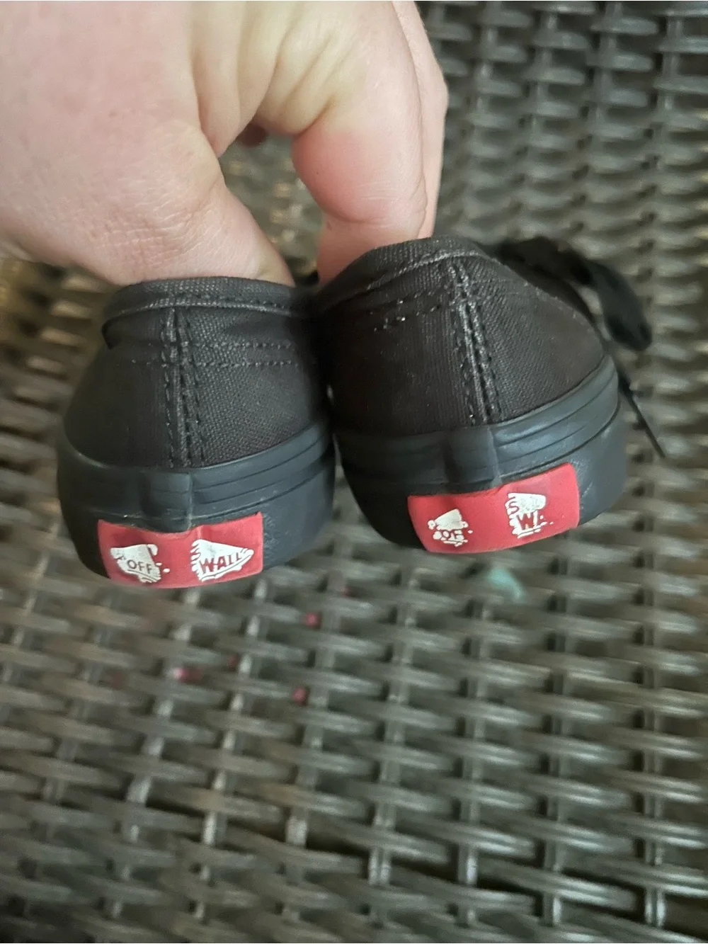 Vans Black Canvas Low-Top Sneakers